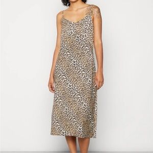 Levi's Brown and Black Chemise with Leopard Print